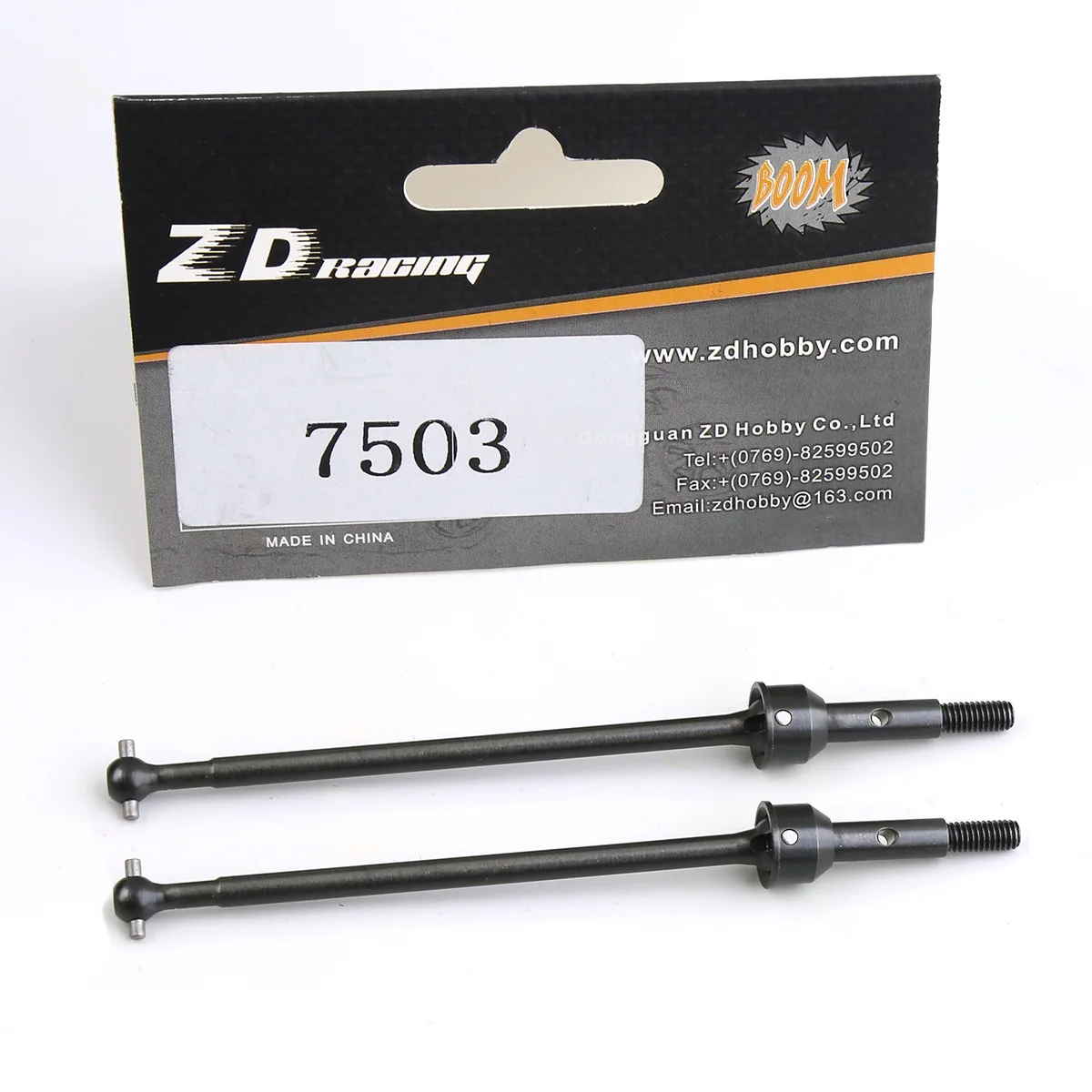 2Pcs ZD Racing Metal Front DriveShaft Dog Bone CVD 7503 For DBX-10 1/10 RC Desert Off-road Vehicle Upgrade Spare Accessories