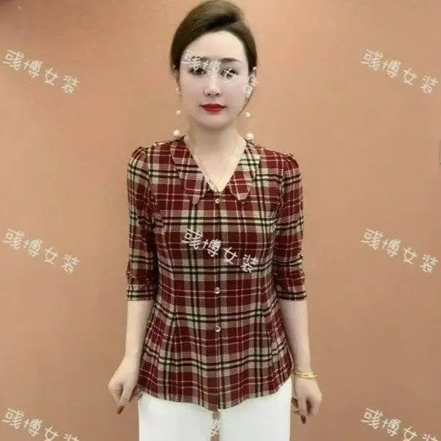 Neue Sommer Modische und Stilvolle Lose Casual Mittleren Alters und Ältere Mutter der Temperament Kurzarm Top