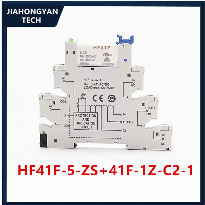 1pcs 5pcs Ultrathin relay module HF41F-024-ZS  41F-1Z-C2-1 HF41F-012-ZS 41F-1Z-C2-1 HF41F-05-ZS 41F-1Z-C2-1 24V 12v 5v PLC-RSC