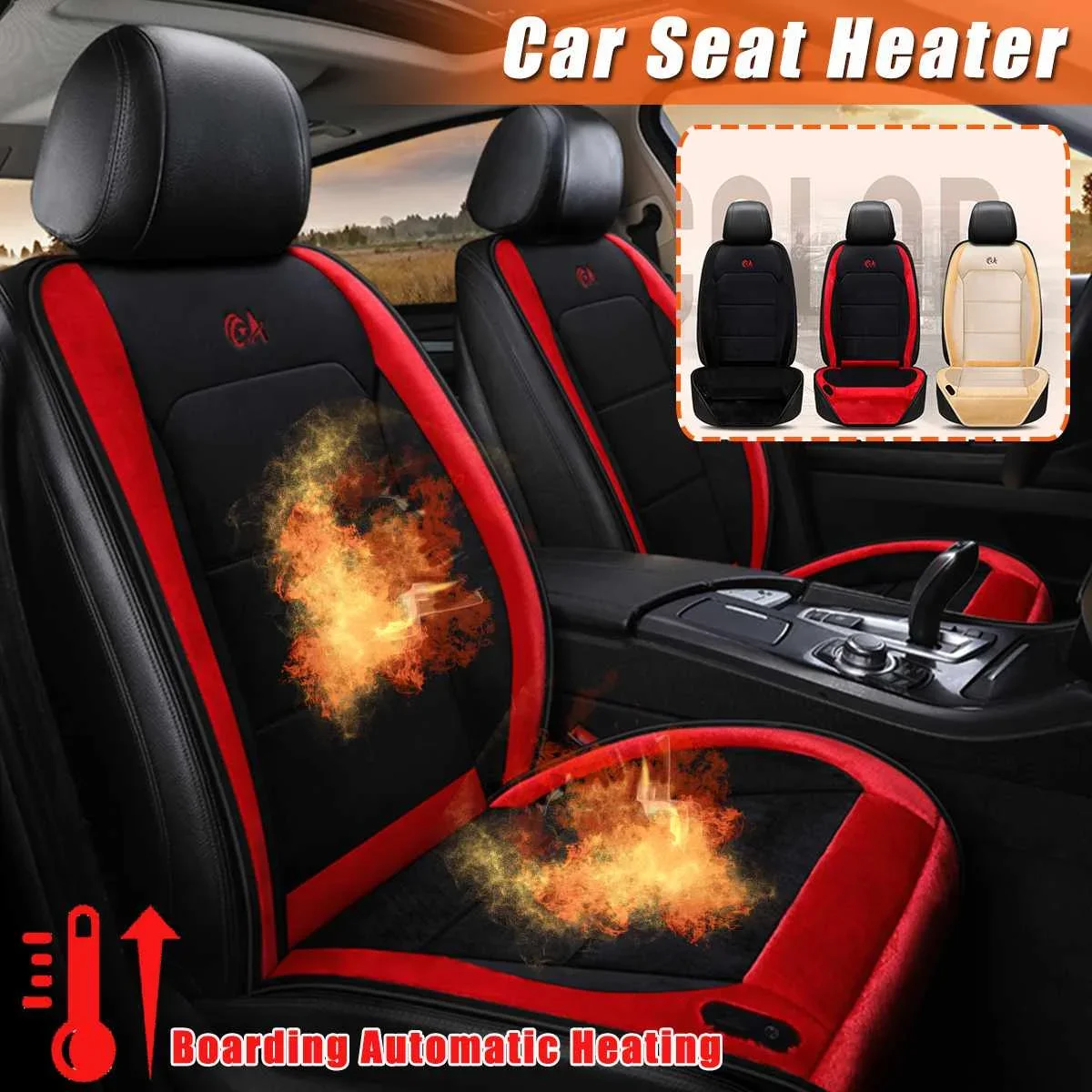 

12V Electric Heated Car Seat Cushions For Winter Household Keep Warm Cover Heating Mat Winter Warmer Car Seat Heater Pad