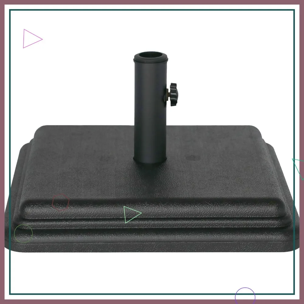 

Сверхмощное основание для зонта длиной 40 фунтов для патио, черное, подходит для столбов 1-1,5 дюйма, устойчивое к атмосферным воздействиям