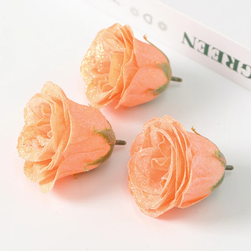6/12 Stück Kristallrose, künstliche Blumen, 7 cm, gefälschter Blumenkopf für Heimdekoration, Hochzeit, Hochzeit, Dekoration, DIY, Handwerk, Geschenk, Zubehör – Detail 12