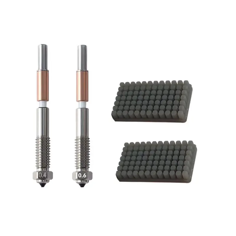 A13E-For QIDI Plus 4 3D Printer Replacement Parts- Hardened Steel Nozzles Quick Removal With Silicone Brush