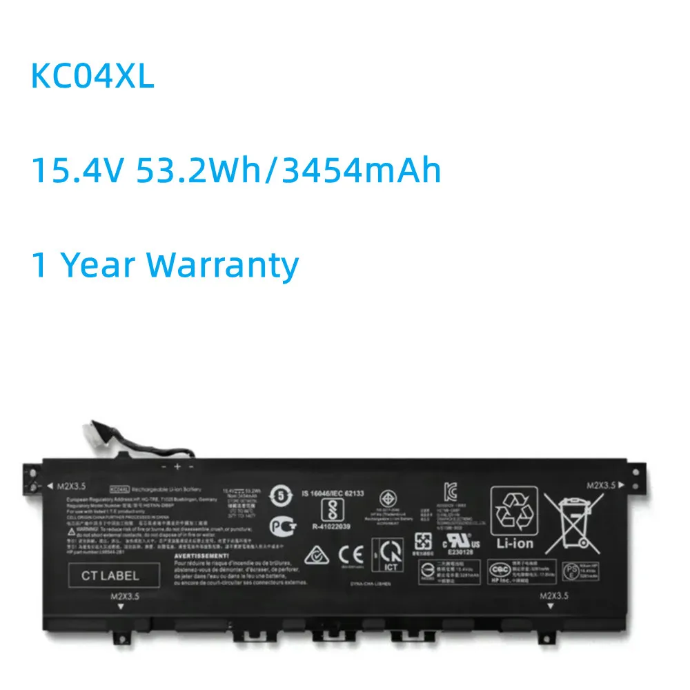 KC04XL 3450mAh Battery For HP Envy 13 AH 13-AQ000 For X360 13-AR 13-AG Laptop Series HSTNN-IB8K L08544-1C1 L08544-2B1 TPN-W133