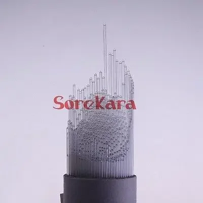 A Bag of 1000pcs Inner Diameter 0.1/0.3/0.4/0.5mm Length 100mm Glass Melting Point Capillary Tube Both Open Ends