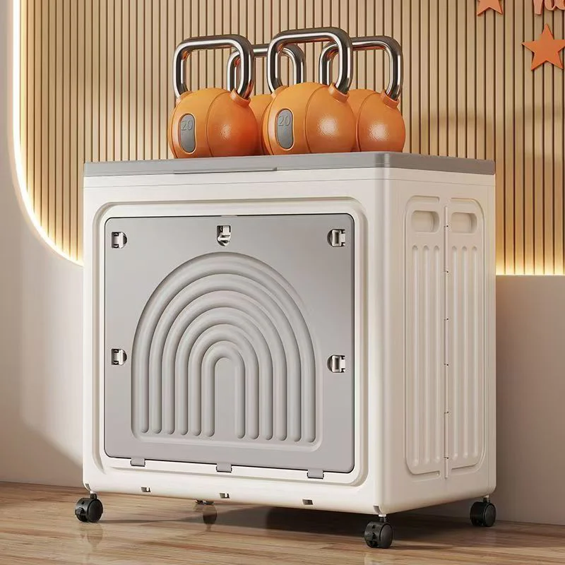 

Large Capacity Home Clothing Storage Box with Flip Lid, for Clothes, Quilts, and Toys, Wheeled Foldable Organizer Storage Bin