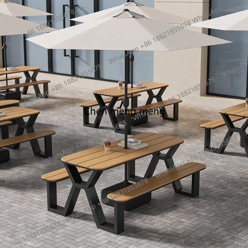 

Комплект для отдыха на открытом воздухе: стол и стулья для двора, обеденный стол для агротуризма, защита от солнца E136