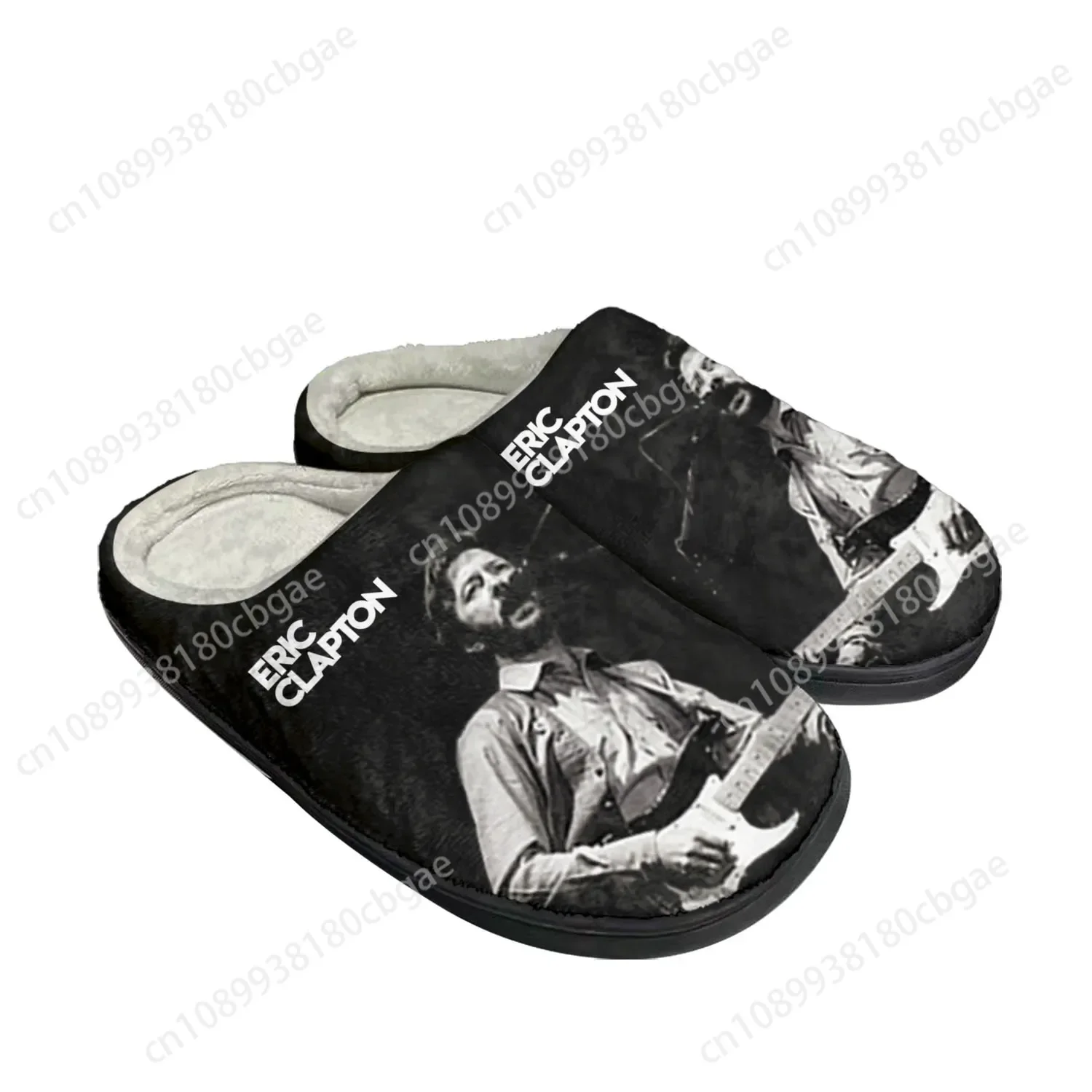 

Eric Clapton rock musician guitar Home Cotton Custom Slippers Mens Womens Sandals Plush Bedroom Keep Warm Shoe Thermal Slipper