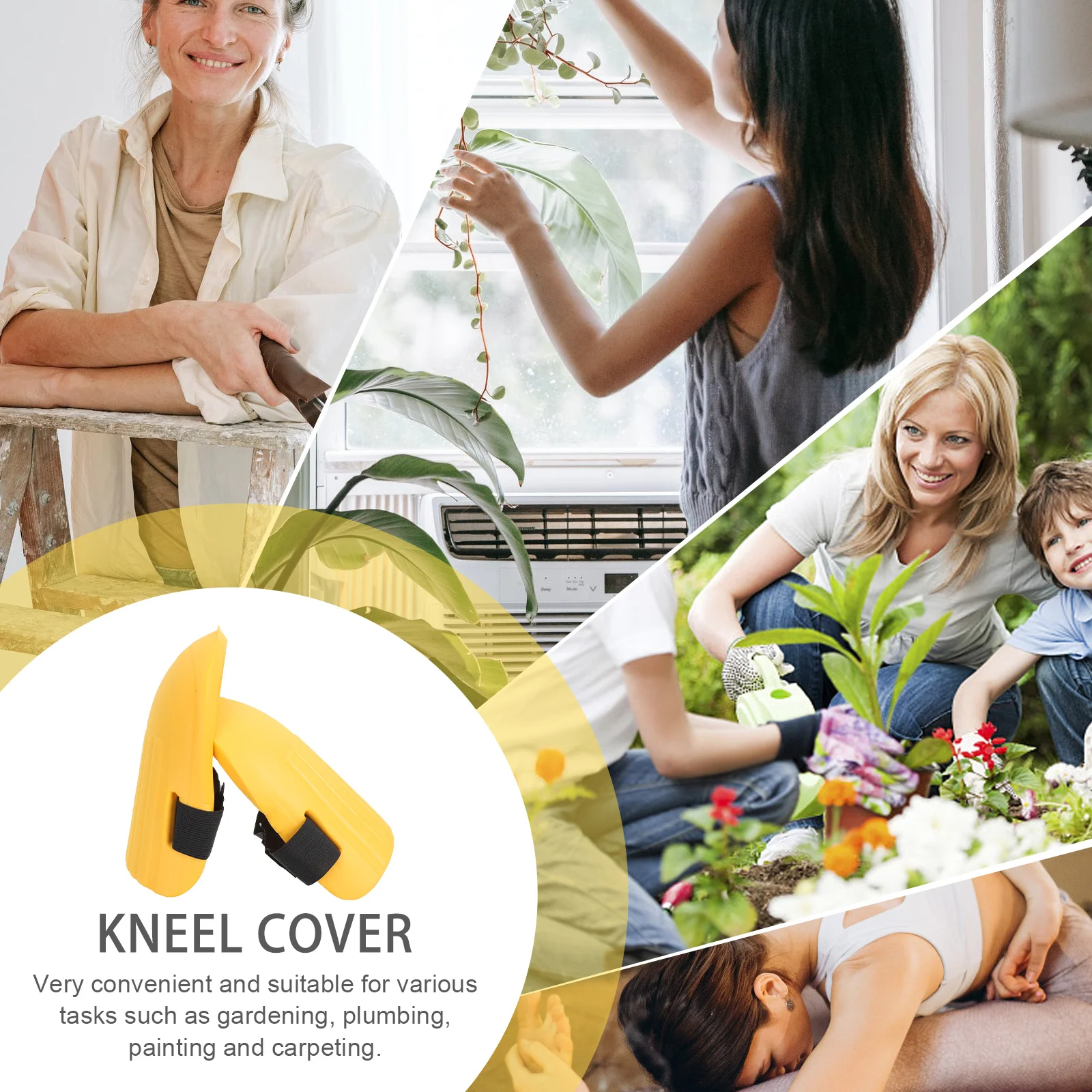 

1Pair Durable Eva Kneeling Pad Garden Kneeler Non-Slip Knee Cushion for Camping Yoga Sports Garden Kneeler Pads