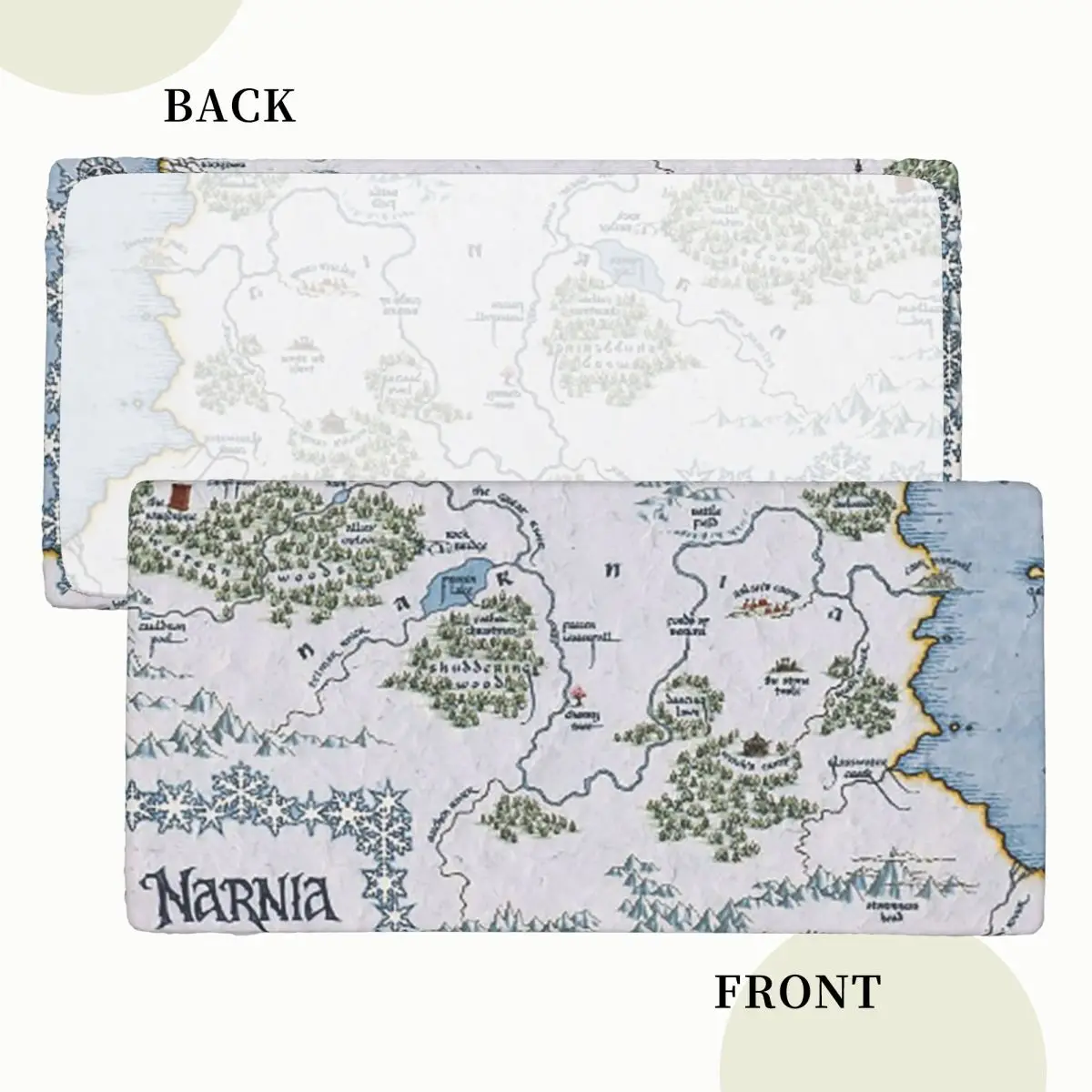 Narnia Map - Chronicles Of Narnia Rectangular Tablecloth Oilproof Table Cover for Festival Party Decorations Table Cloth