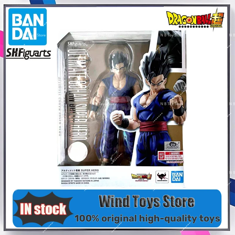 

В наличии Bandai S.H.Figuarts SHF Dragon Ball Super Ultimate Supre Hero Son Gohan, игрушечная модель супергероя, коллекционные подарки