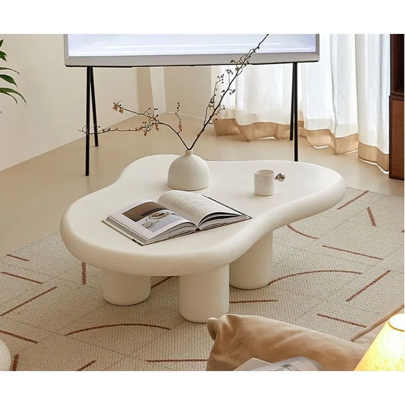 Atmosphere, creamy style, French cloud coffee table, creative cute coffee table, household speci