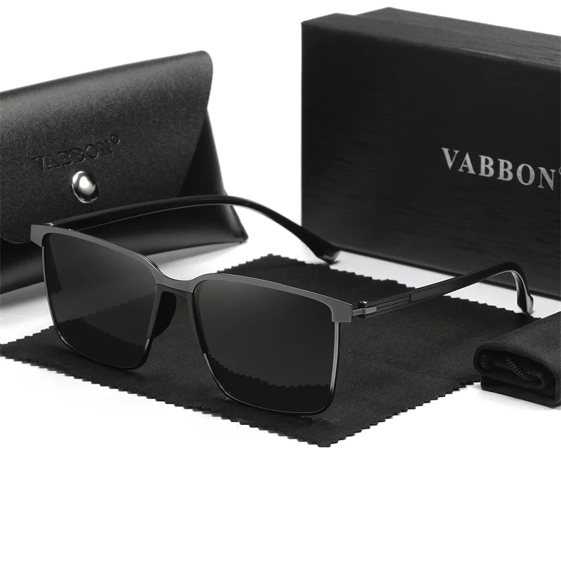 VABBON New Fashion Trend Polarized Sunglasses Square Outdoor Driving Glasses 9373