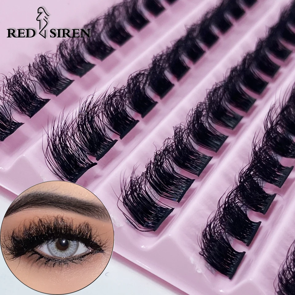 120Pcs CX08 Fluffy Cluster Lashes Thick Natural Look Individual Eyelashes Reusable Clusters Eyelash Extensions Mix 8-16mm