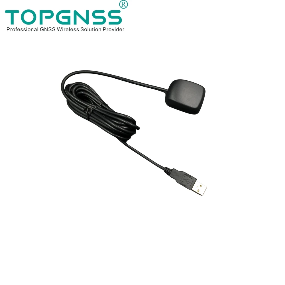 TOPGNSS GNSS USB GPS GLONASS receiver antenna cable3m GPS NMEA dual mode operation M8N module Performance comparable to Bu-353S4