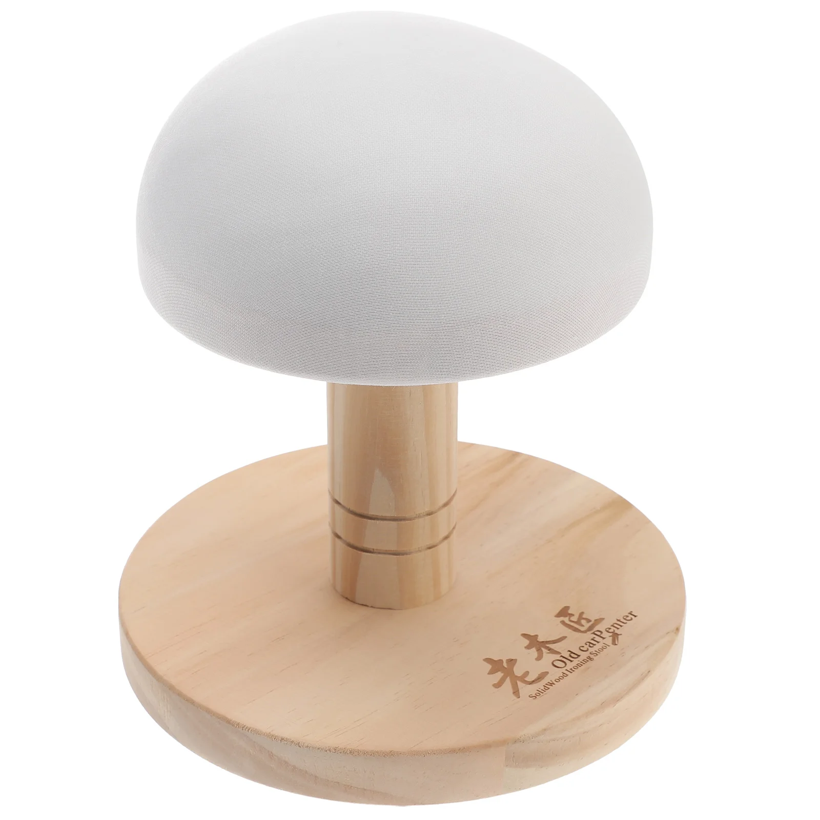 

Round Ironing Stool Solid Wood Auxiliary Tool Small Sleever Board For Home Clothes Collars Shoulders Ironing Gadget Random Color