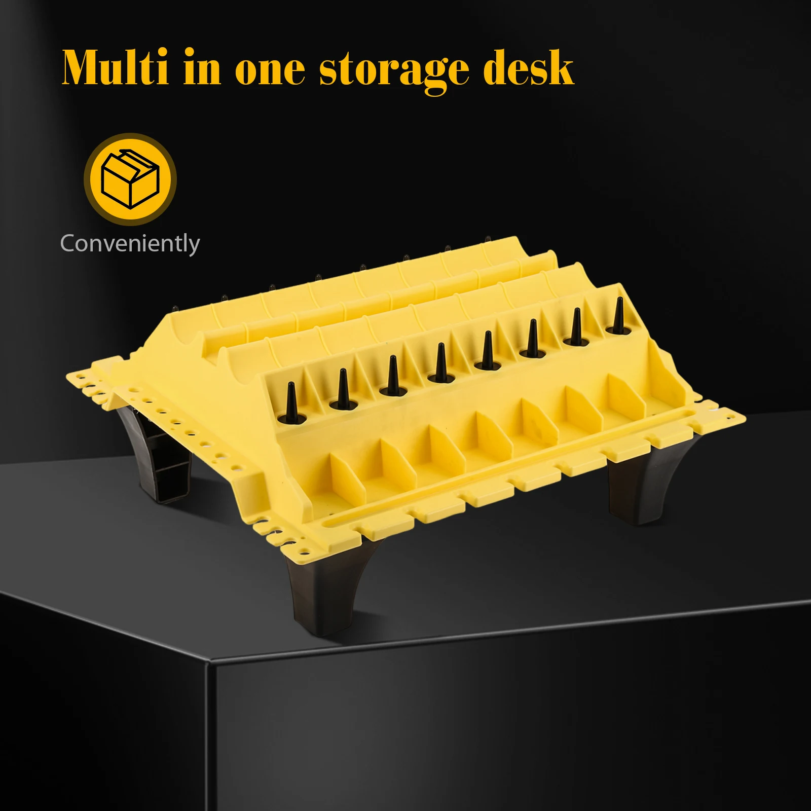 ถาดจัดระเบียบฝาสูบเครื่องยนต์ อุปกรณ์จัดเก็บชิ้นส่วนเครื่องยนต์อเนกประสงค์สำหรับจัดเก็บชิ้นส่วนฝาสูบรถยนต์