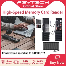 IcalYTECH-Lecteur de carte haute vitesse CreateMate, étui SD TF, emplacement pour épitouriste, transfert de données, carte mémoire, USB 3.1 Type-C pour appareils photo et téléphone