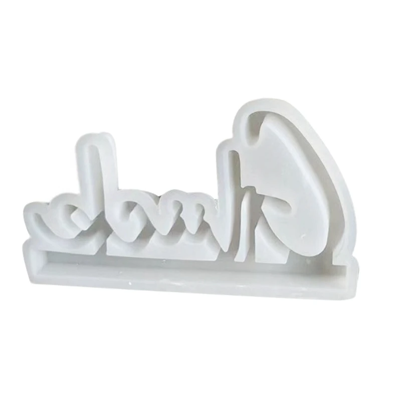 Lucky Alphabet Arrangement Silicone Mold Alphabet Furniture Arrangement Plaster Moulds Resin Casting Molds Making Kit