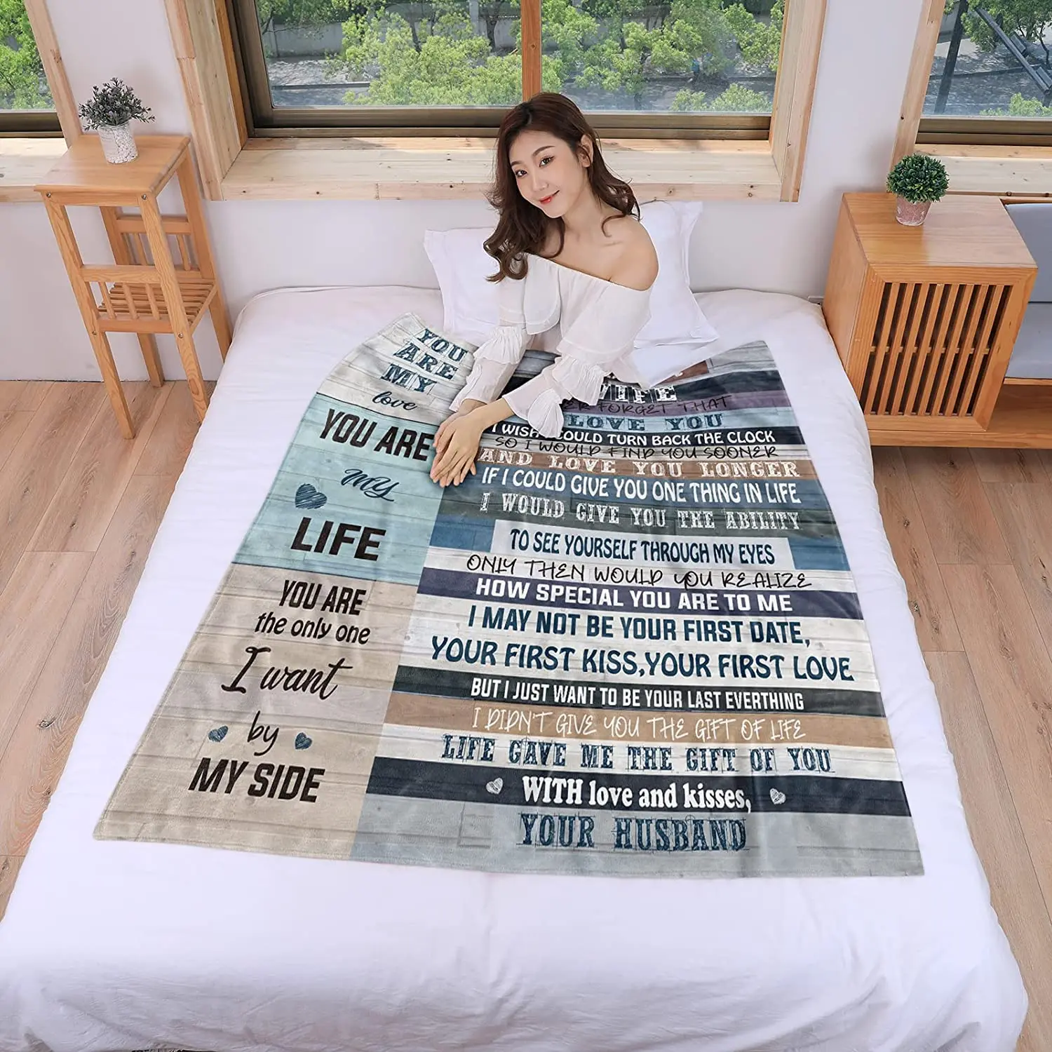 To My Wife Blanket from Husband Birthday Gifts for Wife Romantic Gifts for Her Husband to Wife Blanket Wife Birthday Gift Ideas