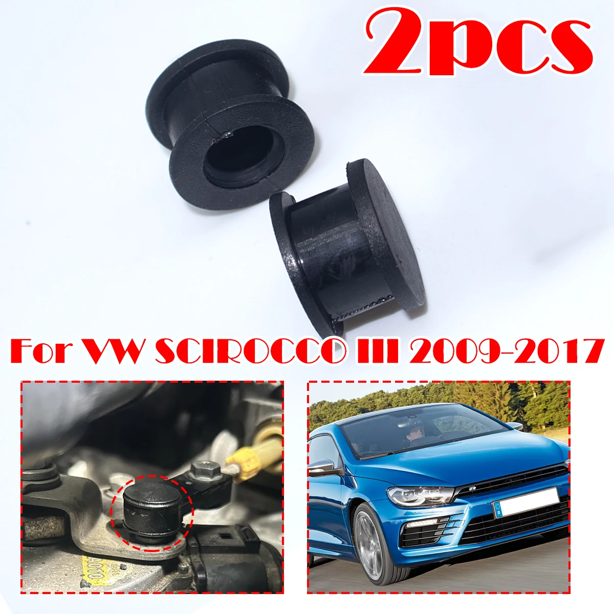 

2Pcs Gear Shifter Cable Bushing For VW SCIROCCO III 2009-2017Automatic Connector Gearbox Linkage Rubber Bush Trans 09G321397A