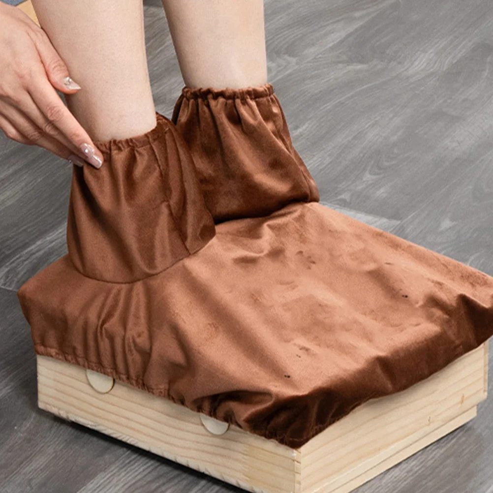 

Pedicure Box Portable Moxibustion Device Treatment Tool Wooden Health Care Massager Home Use Therapy Aids For Feet