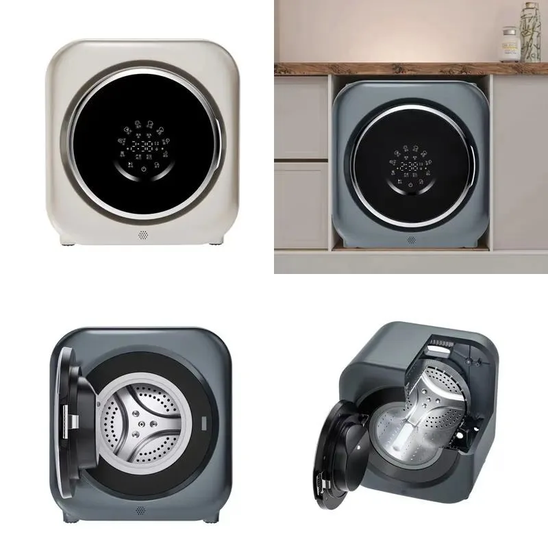 Mini desktop 1.5 kg washing and drying capacity Wall-mounted option with time setting Child lock washing machine
