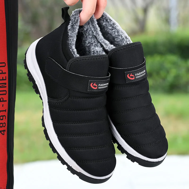 YRZL 2025 Anti Slip Snow Boots for Men Thermal Waterproof Winter Work Boots Men Snow Boots Warm Comfort Outdoor Thermal Big Size