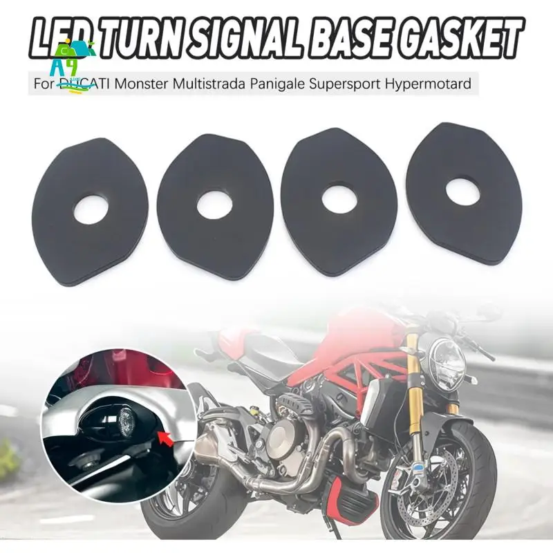 A09E-Turn Signal Light Adapter Spacer For DUCATI Monster Multistrada Panigale Streetfighter Rear Indicator LED Light Gasket