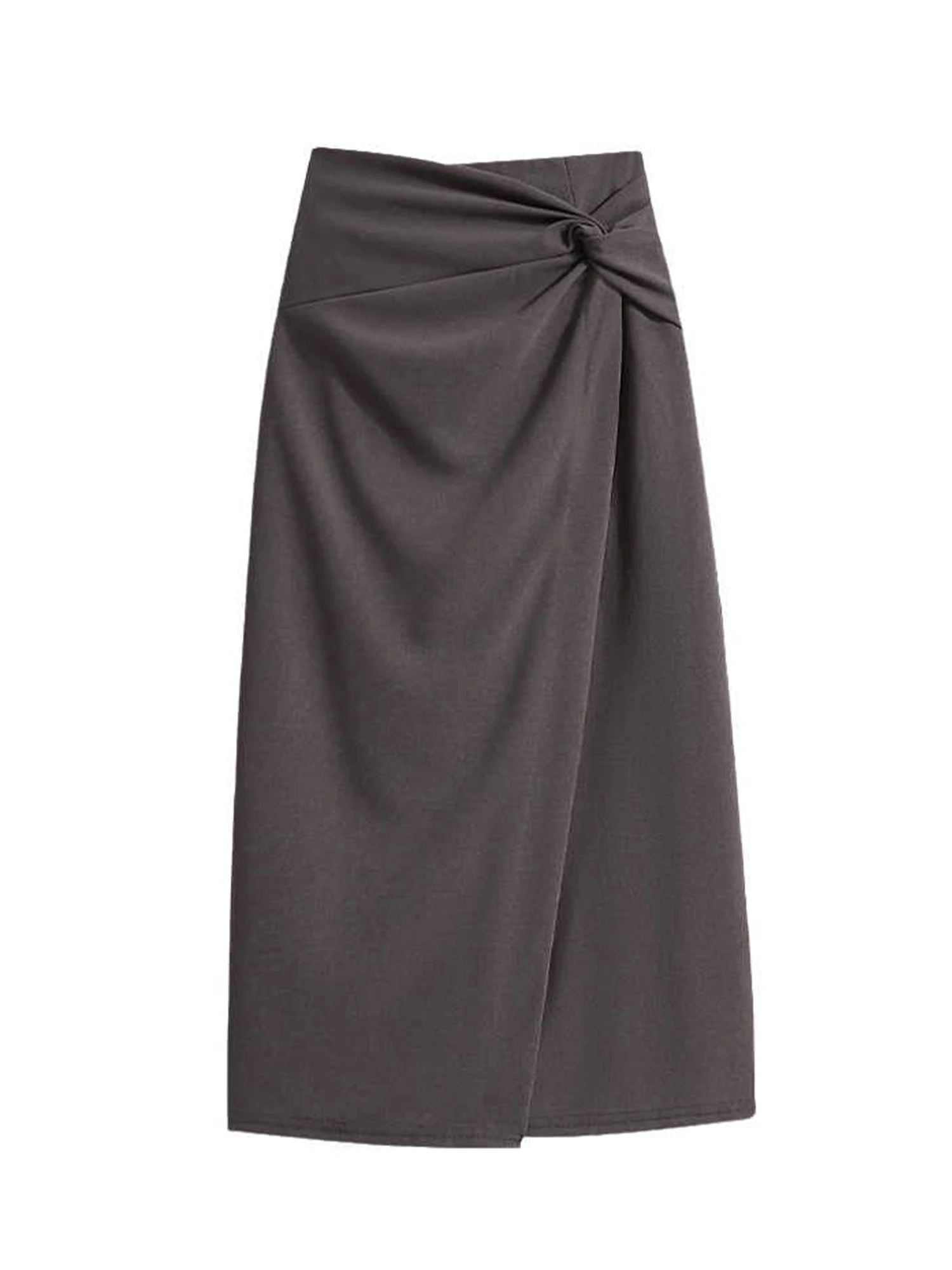 

Женская темно-серая юбка А-силуэта средней длины в стиле Harajuku Y2K, оверсайз, винтажная, с высокой талией, в стиле эмо, модная одежда 2000-х годов, осень