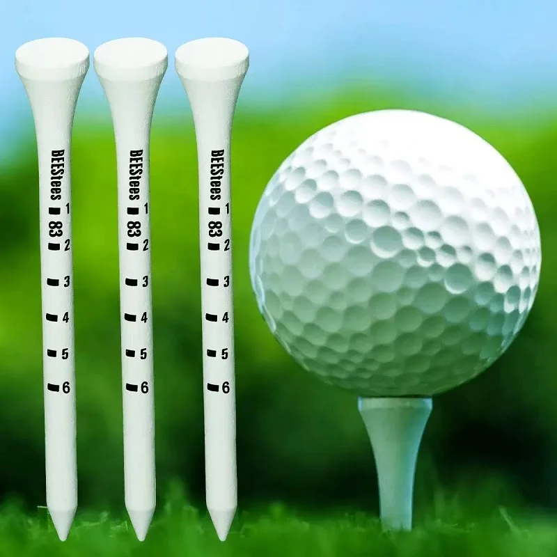 100Pcs/Bag Wooden Golf Tees 69mm & 83mm Professional Golf Ball Tee Golf Accessories