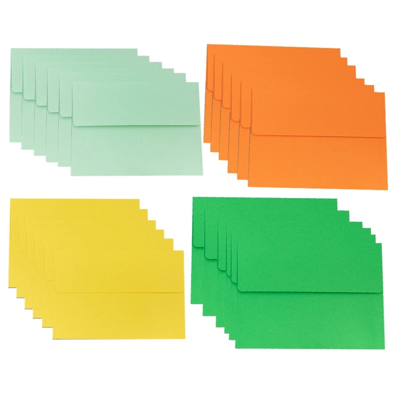 Sobres para tarjetas de piscina, sobres de 80 piezas para tarjetas de 5,3X7,3 pulgadas, para invitaciones, con sello de pelar y presionar