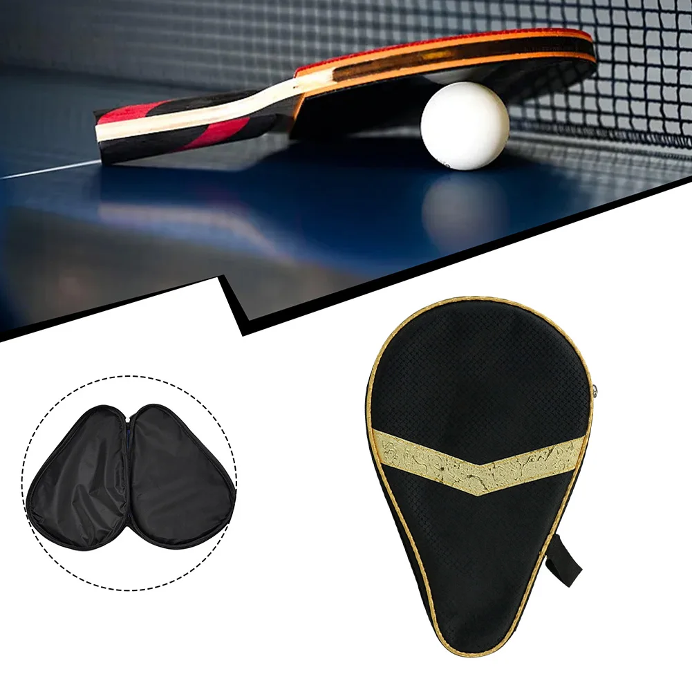 

Функциональный чехол для ракеток для настольного тенниса (пинг-понга) с отделением для мячей, защитный, 30х20 см / 11,8x8 дюймов, черный