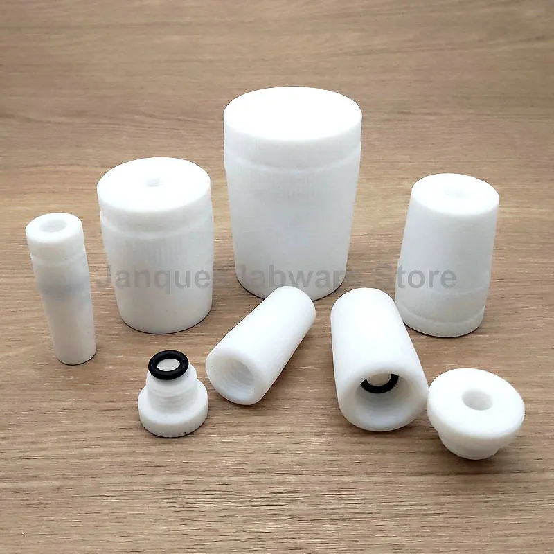 

1pc Lab 14/19/24/29/34/40/45/50# PTFE stir plug Fit for strring rod Flask PTFE Solid Stopper matching stirrer