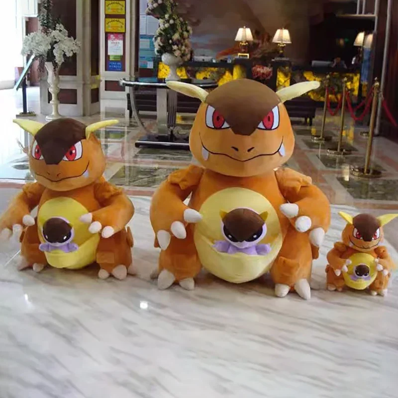 

60cm Large Pokemon Plush Toys Kangaskhan Anime Plushie Doll Pokémon Giant Pillows Ornament Stuffed Gifts for Childrens Birthday