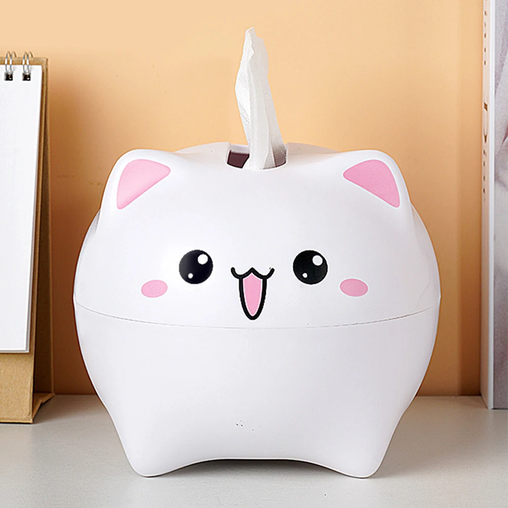 

Creative Cat Tissue Box White Color Napkin Dispenser Desktop ganizer Napkin Dispenser Container Home Decor Gift