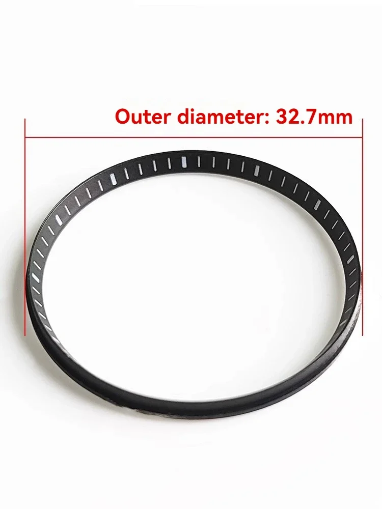 For Casio MDV-106 Swordfish Watch Plastic Chapter Ring Replacement 32.7mm Inner Bezel Insert for MDV-107 Case Modification