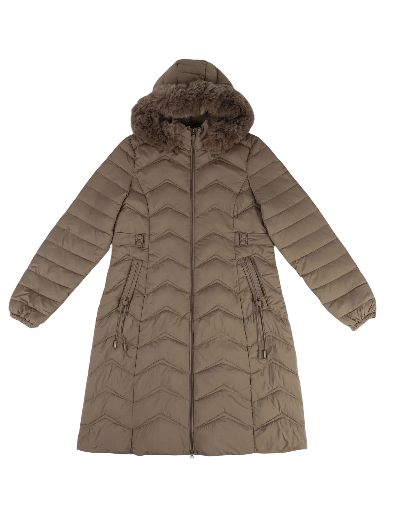 2025 Winter Long Cotton Jacket Over The Knee Slimming Down with Fur Collar Women's Cotton Jacket