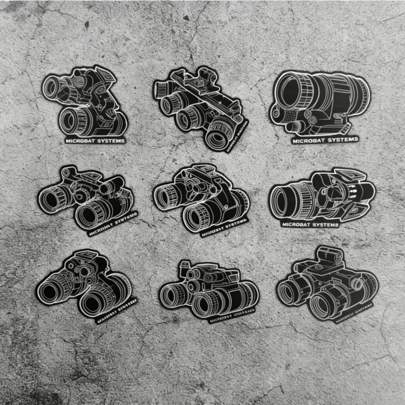 Night Vision Device Skeleton Tactical Stickers PVS14 PVS31 GPVNG18 /RNVG/PEQ15 NGAL LA5 DBAL MAWL model style