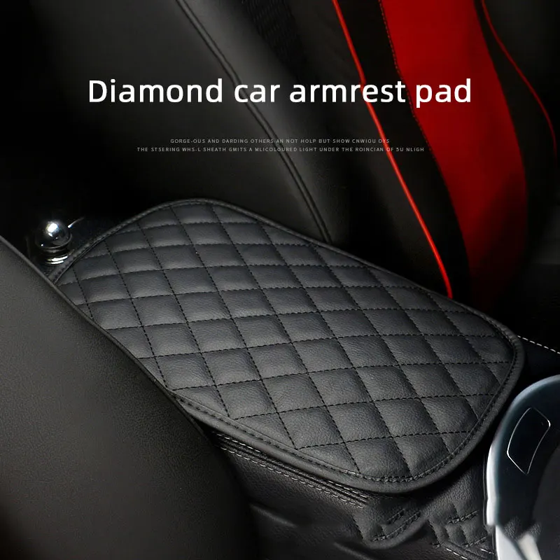 

Auto Center Console Car Armrest Pad Cover Leather Protective Cushion Cover For Armrest Protective Booster Cushion Accessories