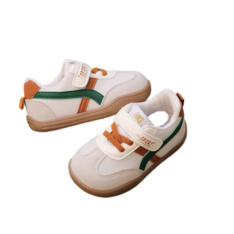 Children's Simple Casual Style Comfortable Three Color Board Shoes 2026 Spring Autumn New Men's  Women's Sports Shoes Size 22-31