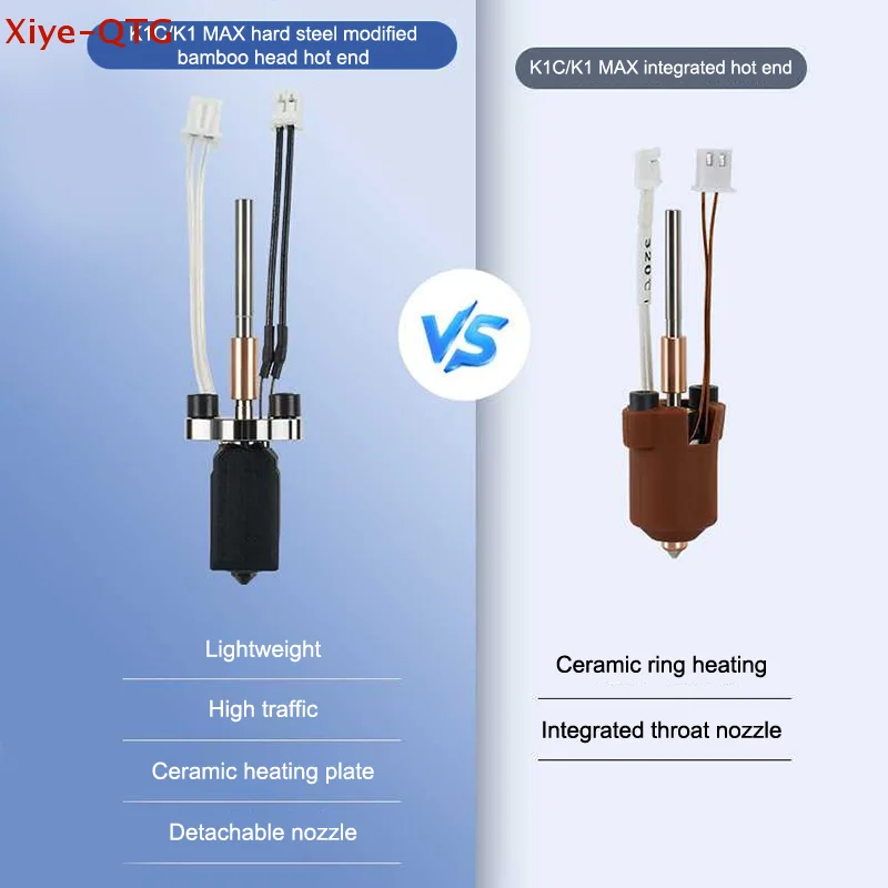 

Hot！New Upgrade Hotend For Creality K1C/K1 MAX Ceramic Heating Block Quick-Swap Nozzle Kit Brass Hard 3D Printer Parts