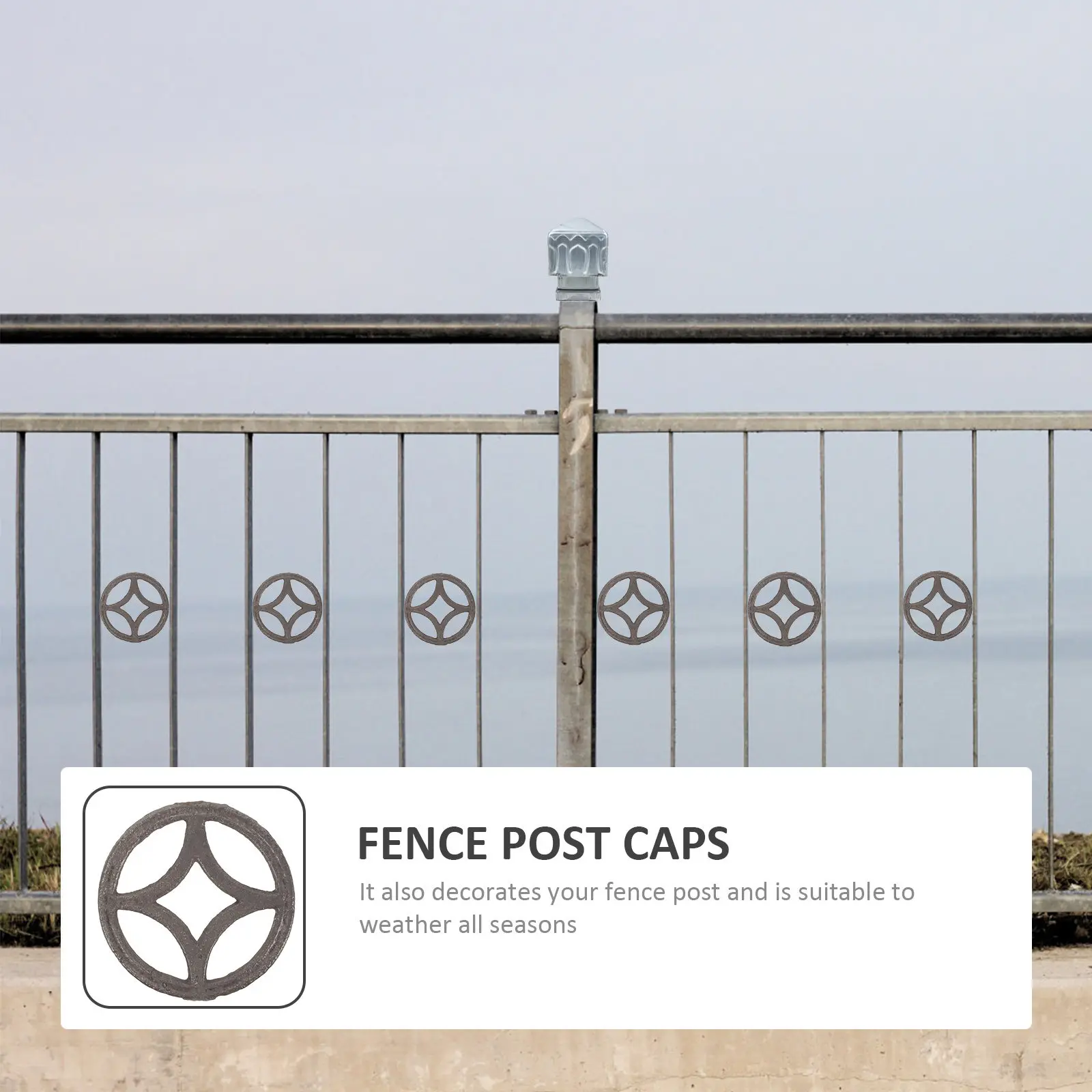 

Декоративный металлический вставной элемент для забора: украшение для сада, двора, столбов и ворот, аксессуар для ограждений и газонов