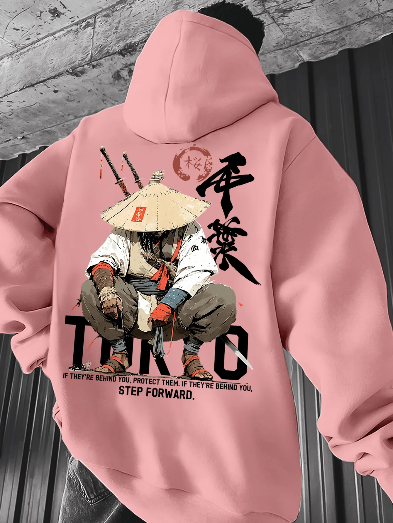 2026 Men's Japanese Kendo Samurai Hoodie Printed Hoodie Fashionable Street Wear Retro Multi Functional Sweatshirt