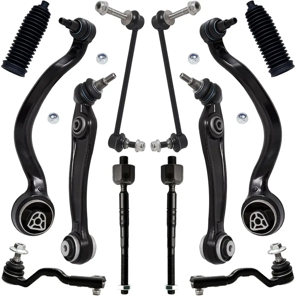 

Комплект передней подвески (без адаптивного управления) для BMW X5 2014-2018, X6 2015-2019, нижний рычаг подвески с шаровой опорой, тяга стабилизатора, внешний