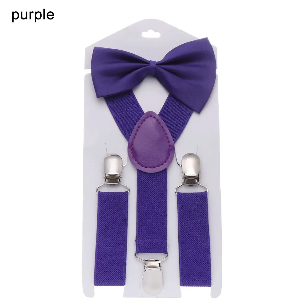 Children's Adjustable Suspenders with Bow Tie