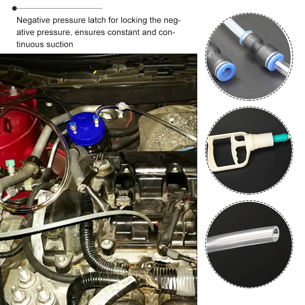 

Manual 2L Oil Pump Suction Extractor Rubber Tools Durable Negative Pressure Latch Fuel Transfer Pump Engine Parts