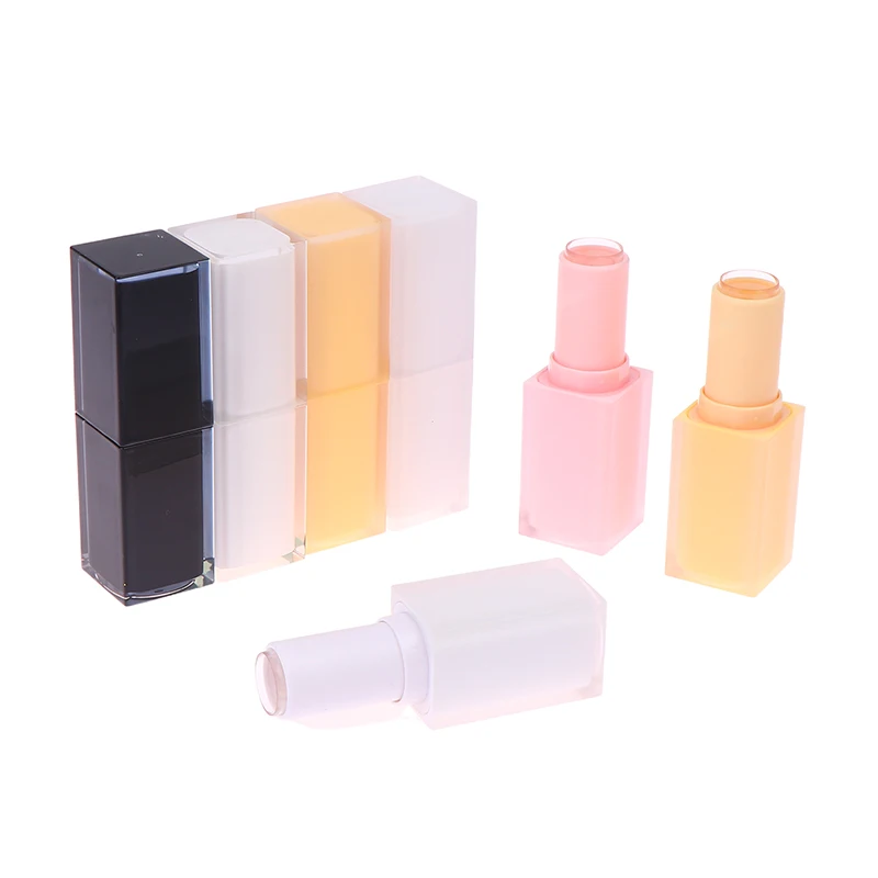 

3,6 г тюбик для губной помады с квадратной пряжкой, пустые тюбики для бальзама для губ, блеск для губ, дорожная упаковка для макияжа, образец контейнера для помады 7,8*2,3 см