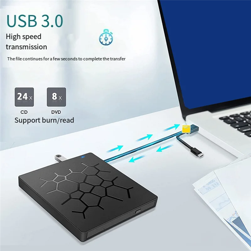 AS95-6 в 1, DVD-привод, плеер USB 3.0 Type-C с оптическими приводами SD/TF и USB3.0 для ноутбука