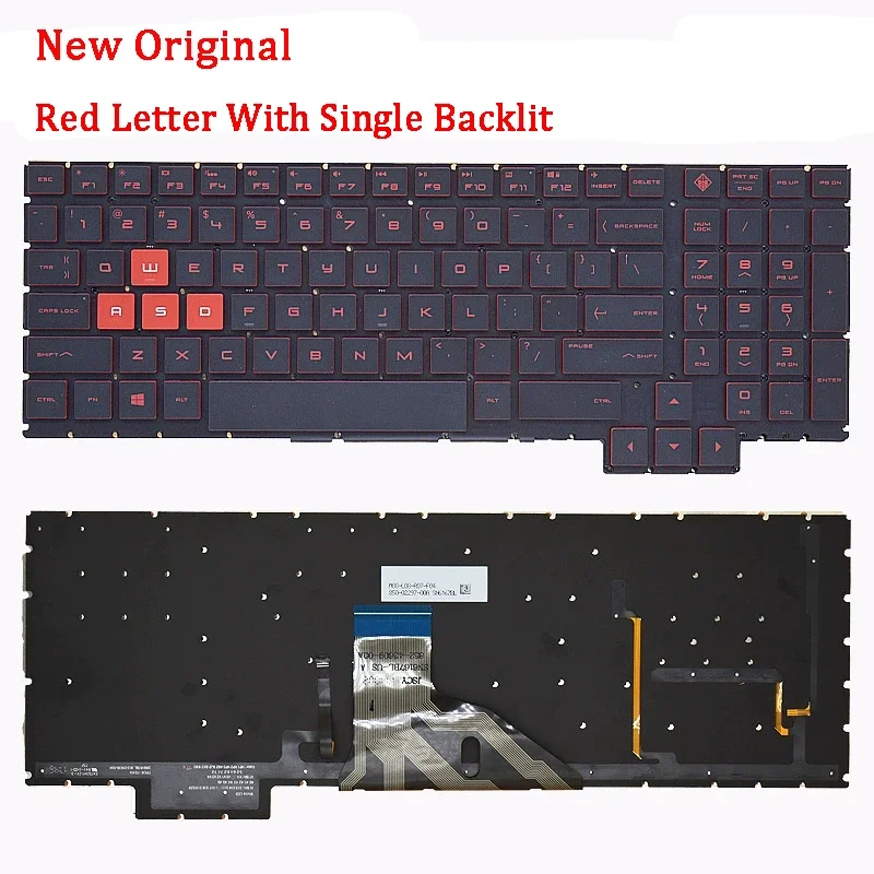 New genuine laptop rreplacement keyboard compatible for HP omen3 15-ce 17-an TPN-Q194 WINC